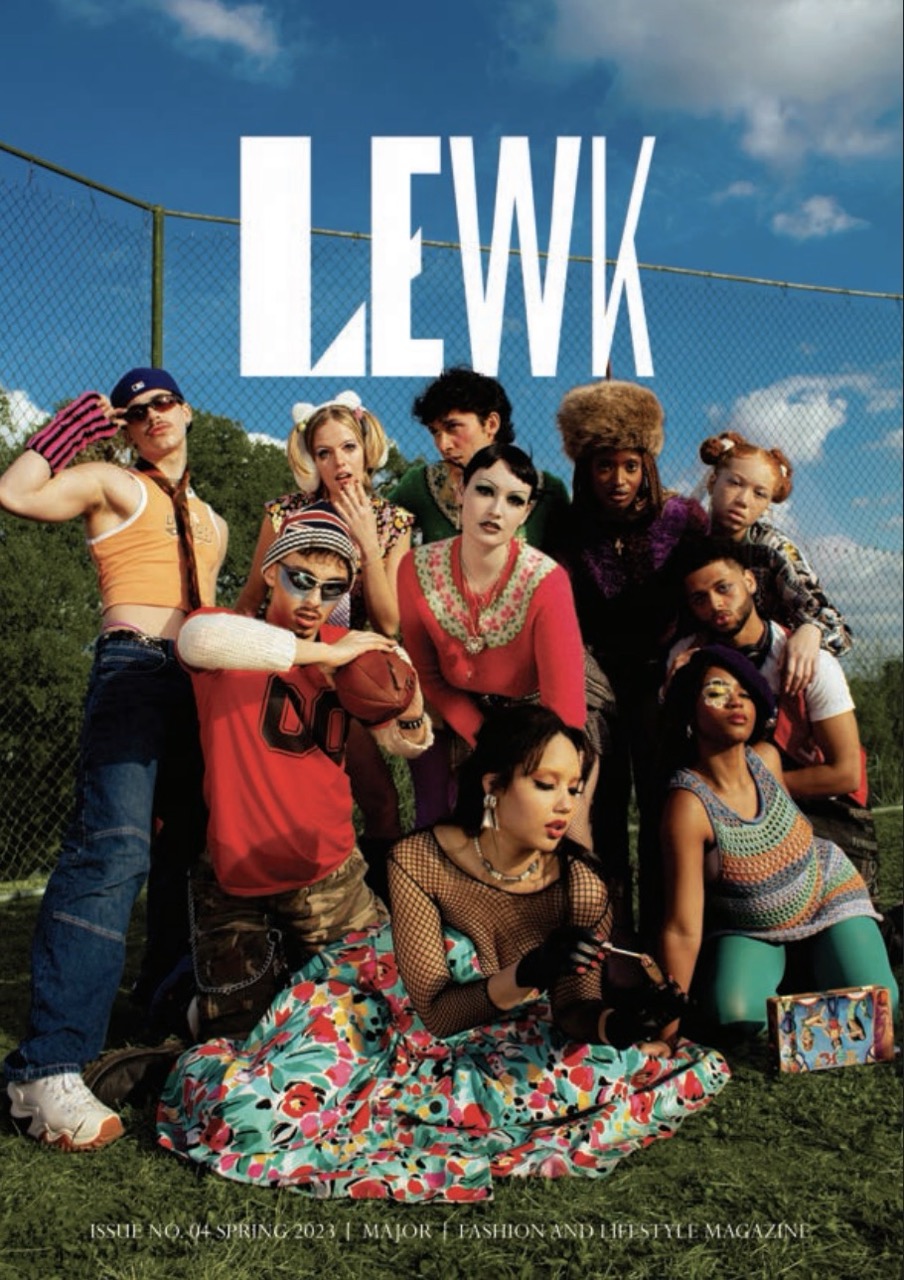 the front page of a magazine featuring 10 student models