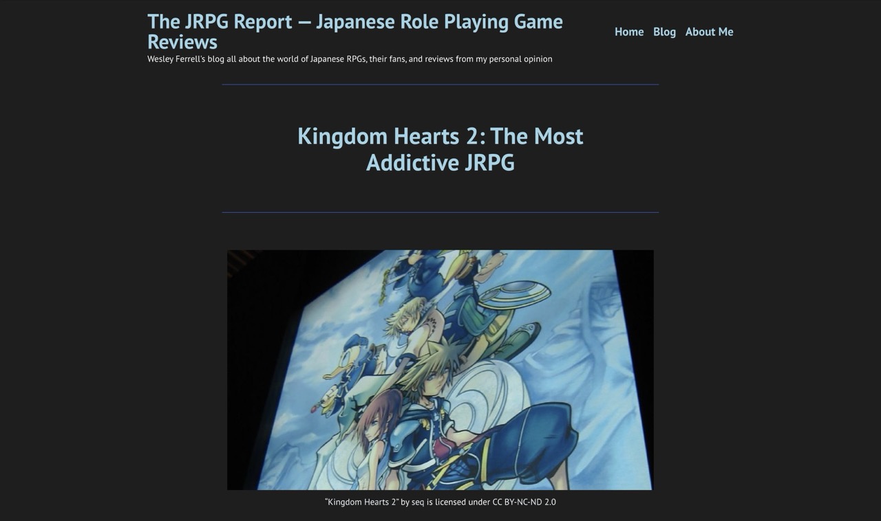 an article about kingdom hearts 2 with an image of the cover art