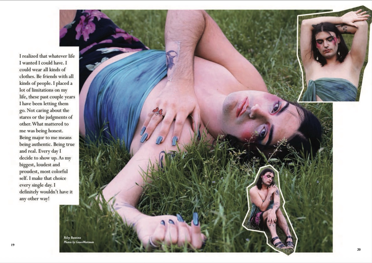 a magazine article featuring an interview with a chef